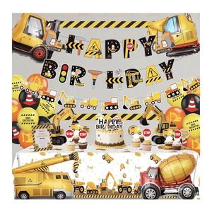 Construction Birthday Party Supplies Dump Truck Decorations Balloons Table Top